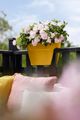 Jardinieră Elho vibia campana flower bridge honey, 40 cm, galben (yellow) — imaginea 4