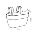 Jardinieră Elho vibia campana easy hanger medium, L 36 × Î 27 × A 24 cm, terracotta (terra) — imaginea 5