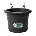 Ghiveci Elho green basics balcony potholder all-in-1, 26 cm, negru (living black) — imaginea 1