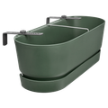 Jardinieră Elho balcon greenville easy balcony, 52 cm, leaf green — imaginea 5