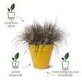 Ghiveci Elho loft urban rotund, 30 cm, alb — imaginea 3