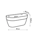 Coș Elho vibia campana wall basket, 35 cm, antracit (anthracite) — imaginea 7