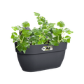 Jardinieră Elho vibia campana easy hanger medium, L 36 × Î 27 × A 24 cm, antracit (anthracite) — imaginea 2