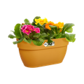 Jardinieră Elho vibia campana easy hanger medium honey, L 36 × Î 27 × A 24 cm, galben (yellow) — imaginea 2