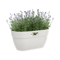 Jardinieră Elho vibia campana easy hanger medium, L 36 × Î 27 × A 24 cm, alb (silky white) — imaginea 2
