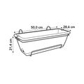 Jardinieră Elho sistem prindere barcelona allin1, 50 cm, taupe — imaginea 7