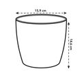 Mască de ghiveci Elho brussels diamond rotund, 16 cm, alb — imaginea 6