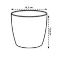 Mască de ghiveci Elho brussels diamond rotund, 18 cm, alb — imaginea 6