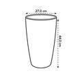 Mască de ghiveci Elho inalta brussels diamond rotund, 16 cm, alb — imaginea 6