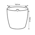 Mască de ghiveci Elho agatatoare brussels rotunda, 18 cm, alb — imaginea 6