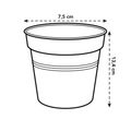 Ghiveci Elho gb growpot starter of, 8 cm, negru (living black) — imaginea 6