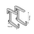 Jardinieră Elho green basics balcony bracket metal, L 16 × Î 17 × A 5 cm, antracit (anthracite) — imaginea 6