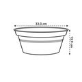 Ghiveci Elho bol green basics, 33 cm, living black — imaginea 6