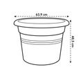 Ghiveci Elho green basics cilinder, 65 cm, mild terra — imaginea 6