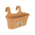 Ghiveci Elho agatatoare green basics easy hanger large, 15 cm, mild terra — imaginea 1