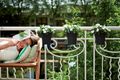 Ghiveci Elho agatatoare green basics easy hanger small, 17 cm, living black — imaginea 4