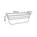 Jardinieră Elho green basics garden xxl, 100 cm, negru (living black) — imaginea 6