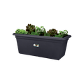Jardinieră Elho terasa green basics garden xxl, 80 cm, living black — imaginea 2