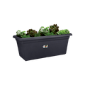 Jardinieră Elho green basics garden xxl, 100 cm, negru (living black) — imaginea 2