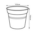 Ghiveci Elho green basics growpot, 17 cm, negru (living black) — imaginea 6