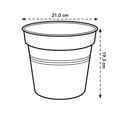 Ghiveci Elho green basics growpot, 21 cm, negru (living black) — imaginea 6