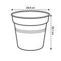 Ghiveci Elho green basics growpot, 24 cm, verde (leaf green) — imaginea 6
