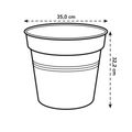 Ghiveci Elho green basics growpot, 35 cm, negru (living black) — imaginea 6
