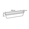 Ghiveci Elho green basics trough, 40 cm, verde (leaf green) — imaginea 6