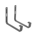 Suport de ghiveci Elho green basics wall bracket metal, L 16 × Î 13 × A 3 cm, antracit (anthracite) — imaginea 1