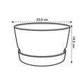 Ghiveci Elho greenville bowl, 33 cm, bej (golden sand) — imaginea 6