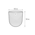 Mască de ghiveci Elho jazz round, 14 cm, alb (silky white) — imaginea 7