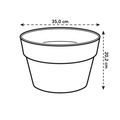 Ghiveci Elho bol loft urban rotund, 35 cm, ochre — imaginea 6