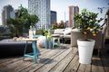 Ghiveci Elho inalt loft urban rotund, 35 cm, alb — imaginea 4