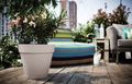 Ghiveci Elho loft urban rotund, 70 cm, warm grey — imaginea 4