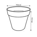 Ghiveci Elho loft urban rotund, 20 cm, alb — imaginea 7