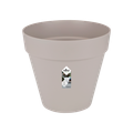 Ghiveci Elho roti loft urban rotund, 40 cm, warm grey — imaginea 1