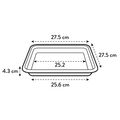 Farfurie Elho loft urban saucer square, 28 cm, antracit (anthracite) — imaginea 6