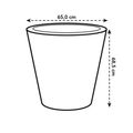 Mască de ghiveci Elho pure straight round, 65 cm, antracit (anthracite) — imaginea 6