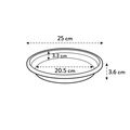 Farfurie Elho universal saucer round, 25 cm, terracotta (terra) — imaginea 6
