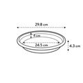 Farfurie Elho universal saucer round, 30 cm, terracotta (terra) — imaginea 6
