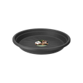 Farfurie Elho universal saucer round, 15 cm, antracit (anthracite) — imaginea 1