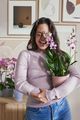 Mască de ghiveci Elho vibes fold orchid high frosted, 12,5 cm, roz (pink) — imaginea 4