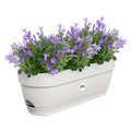 Jardinieră Elho vibia campana trough, 50 cm, alb (silky white) — imaginea 2