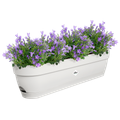 Jardinieră Elho vibia campana trough, 70 cm, alb (silky white) — imaginea 2