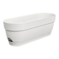 Jardinieră Elho vibia campana trough, 50 cm, alb (silky white) — imaginea 1