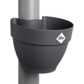 Ghiveci Elho vibia campana drainpipe clicker, 22 cm, antracit (anthracite) — imaginea 1