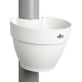 Ghiveci Elho burlan vibia campana, 22 cm, silky white — imaginea 1