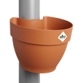 Ghiveci Elho vibia campana drainpipe clicker, 22 cm, terracotta (terra) — imaginea 1