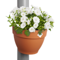 Ghiveci Elho vibia campana drainpipe clicker, 22 cm, terracotta (terra) — imaginea 2