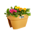 Jardinieră Elho vibia campana flower bridge honey, 40 cm, galben (yellow) — imaginea 2